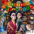Day of the Dead Banner, Dia De Los Muertos Sugar Skull Banner ...