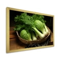 thumbnail image 2 of Designart "Kitchen Fantasy with Fennel Herbs V" Floral Framed Wall Art Decor - Traditional Green Herbs Entryway Framed Wall Art, 2 of 6