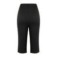 thumbnail image 6 of Fouhkni 2 Pack Capri Leggings for Women High Waisted Yoga Running Workout Soft Slim Fitted Cropped Trousers, 6 of 6