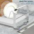 thumbnail image 6 of Kitchen Drying Rack Small Dish Drying Rack Stainless Steel Small Bowl Drainer Compact Kitchen Counter Dish Drainer with Tray for Plate Bowl Pot Lid, 6 of 13