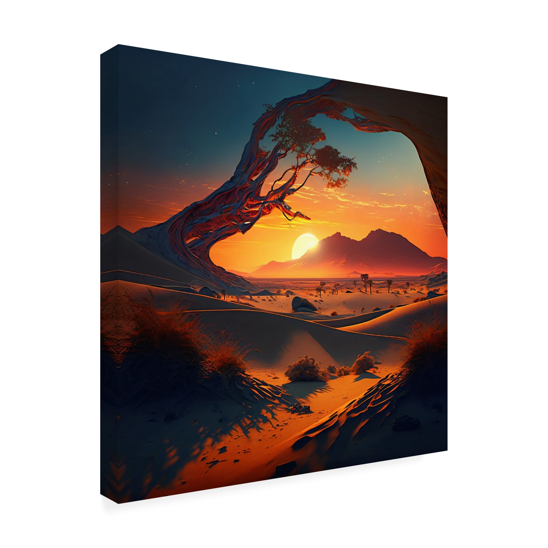 Canvas Wall Art - Ray Heere 'Desert Of Dreams 6' Wall Art for Living Room, Bedroom, or Office Décor by Trademark Fine Art - 35 x 35 Inches