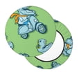 thumbnail image 2 of Fotbe Motorcycle Riding Dinosaur Stool Covers Round,Waterproof Round Bar Stool Covers Bar Chair Covers Washable Stool Cushion Slipcover for 12-14 Inch Chair-, 2 of 7