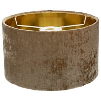 FOMIYES Floor Lampshade For Bedside Lamp Light Brown Fabric Metal Square 1 Piece 11.8X9.8X5.9In