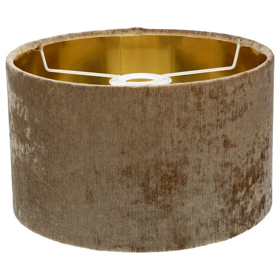 FOMIYES Floor Lampshade For Bedside Lamp Light Brown Fabric Metal Square 1 Piece 11.8X9.8X5.9In