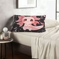 thumbnail image 6 of Balery Chibi Axolotl Sakura Fantasy Bedding Queen Pillow Cases - Envelope Closure - Soft Brushed Microfiber Fabric - Shrinkage and Fade Resistant Pillow Cases-14"x20", 6 of 6