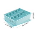 thumbnail image 3 of weibbin Sock Drawer Organizer with Lid Panty Organizer, Underwear Organizer Dividers, Dresser Drawer Dividers for Clothes, Closet Cabinet Organizer for Bra Ties Leggings, 3 of 6