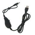 thumbnail image 2 of 5V USB to 5.5x2.1mm 9V 12V Power Supply ON OFF Switch Cable for Fan LED Lamp, 2 of 7