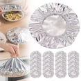 thumbnail image 3 of Reusable Aluminum Foil Food Covers (20 Pack), Insulated Elastic Covers for Bowls & Dishes 4-8 inch, Keep Food Warm and Fresh for Kitchen, Lunch, Picnic, Essential Kitchen Accessories, 3 of 9