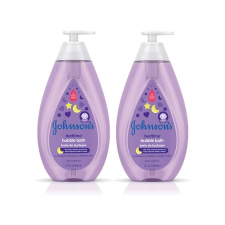 Johnson's Bedtime Calming Baby Bubble Bath, Twin Pack, 2 x 27.1 fl. oz