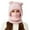 Pink, variant on Winter Knitted Hat Scarf Combo Warm Lined Earflap Hat For Cold Weather Outdoor Activities And Ears