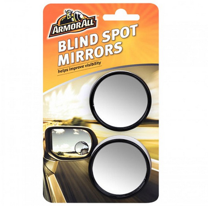 Armorall 2 Pack 2" Blind Spot Car Mirrors Self Adhesive Backing