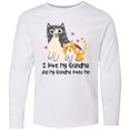 thumbnail image 3 of Inktastic I Love My Grandma Loves Me Cat Long Sleeve Youth T-Shirt, 3 of 5