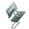 thumbnail image 5 of Foldable Rotating Laptop Stand With Type C Adapter 100W Charging RJ45 Networking, 5 of 13