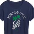 thumbnail image 3 of Instant Message - St. Patrick's Day - Pinch Of Luck Skeleton - Women's Short Sleeve Graphic T-Shirt, 3 of 6