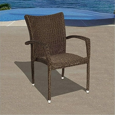 Amazonia Bari 4 Piece Wicker Patio Armchair Set