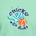 thumbnail image 3 of CafePress - CHICKS WITH STICKS T Shirt - Men's Classic Graphic Cotton T-Shirt, 3 of 4