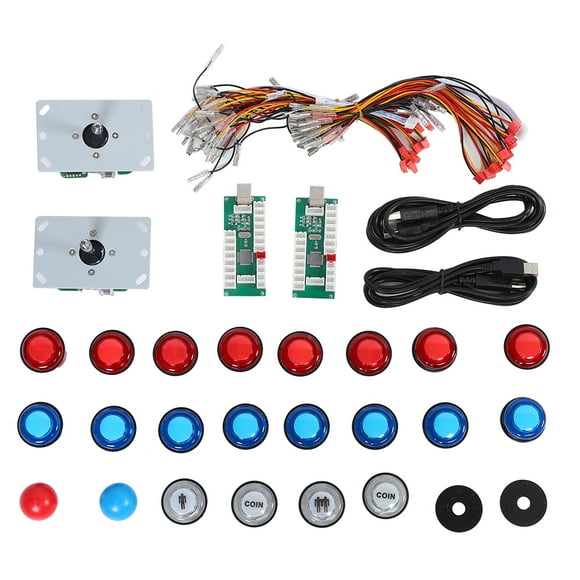 Joystick Set, DIY Game Joystick Set, 15 Buttons For PS3, PC,