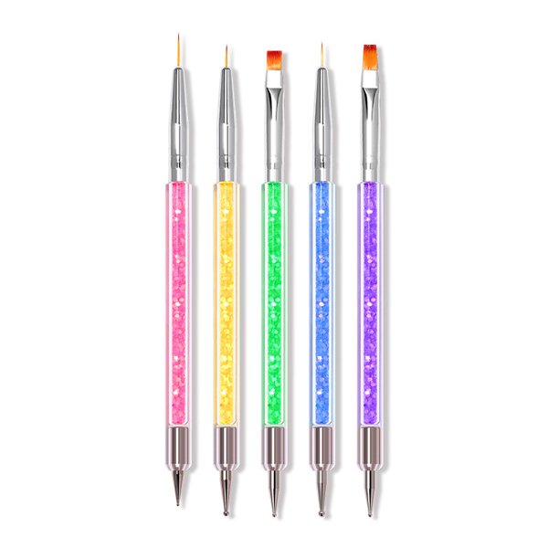 15 unids/set pincel para decoración de uñas, pinceles ombré, pincel para esmalte de uñas de Gel UV, juego de bolígrafos para tallar y dibujar para manicura, herramientas de diseño DIY