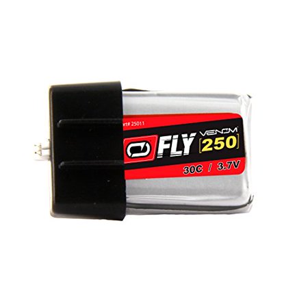 Venom Fly 30C 1S 250mAh 3.7V LiPo Battery with E-Flite Blade MCX Plug 