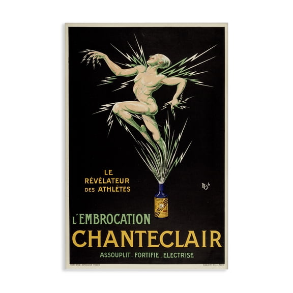 Stupell Industries Art Deco Vintage Chanteclair Wine Canvas Art, 16 x 24, by Marcus Jules