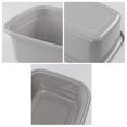 thumbnail image 3 of Sandmovie Lavabo de plástico de 18 cuartos, lavabo de plástico poco profundo, 3 paquetes, gris, 3 of 5