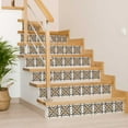 thumbnail image 4 of Mi Alma Gray Brown Floral Peel & Stick Vinyl Backsplash Tiles 5x5, 24 pcs, 4 of 11
