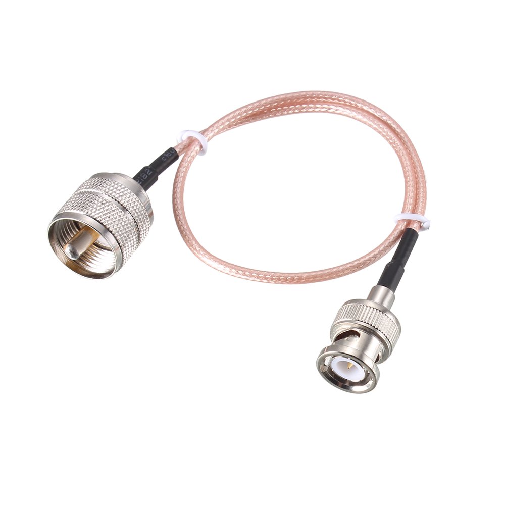 UHF (PL259) Male to BNC Male Antenna Cable RG316 Coax Cable 0.61M/ 2Ft