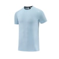 thumbnail image 5 of Mens Workout Shirts Casual Short Sleeve Athletic T-Shirts Stretchy Moisture Wicking Quick Dry Tees Shirts, 5 of 7