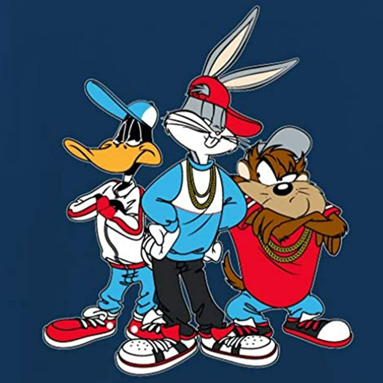 Looney Tunes Mens Group Shirt - Bugs Bunny Marvin and Taz Tee - 90s Classic  T-Shirt
