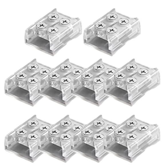 10Pcs 2P 8MM 10MM LED Strip Connector Screw Fixing Connection Connector Terminal Strip Light Fixed Clamps