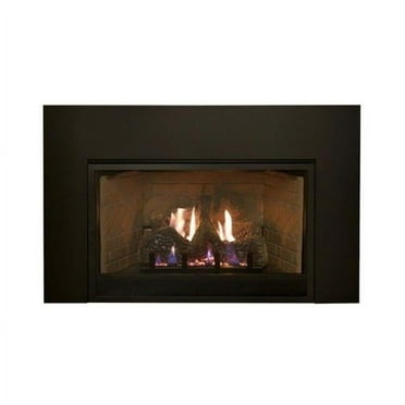 20000 BTU Insbrook Millivolt Fireplace Insert with Blower & Log Set - Liquid Propane