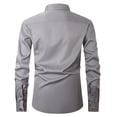 thumbnail image 4 of TANSILING Men's French Cuff Dress Shirt with Free Cufflinks, Formal Long Sleeve Tuxedo Shirt, 4 of 7