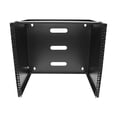 thumbnail image 2 of StarTech.com Rack Mural 10U, Rack Réseau Mural 19 Pouces, 14 Pouces de Profondeur (Profil Bas), Support Mural pour Interrupteurs Réseau, Équipement IT, Capacité 77lb (35kg) - Rack Équipement Réseau (Rack-10U-14-Bracket) - Support de Montage pour Appareil Réseau - Montable au Mur - Noir - 10U - 19 Pouces, 2 of 5