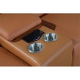 thumbnail image 3 of Titan Furnishings 6-Piece 1 Console 3-Power Reclining Leather Sectional in Brown, 3 of 10