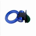 thumbnail image 3 of Track Sport Racing Style Tow Hook Ring Set Decor For Bumper Universal Fit Blue, 3 of 4