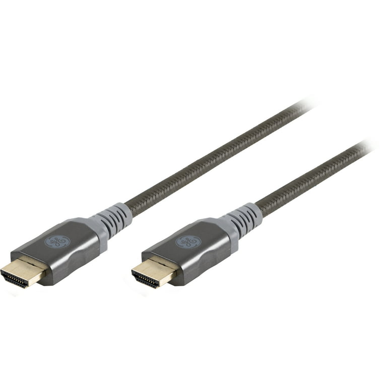 GE 15ft HDMI 2.0 Cable with Ethernet, Gold-Plated Connectors, 48722 