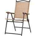 Giantex Set of 2 Patio Folding Chairs, Sling Chairs, Indoor Outdoor