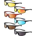 thumbnail image 1 of Liangnv 6 pares de gafas de sol polarizadas para deportes al aire libre para hombres y mujeres para conducir, pescar, andar en bicicleta, correr, protección UV, reducir el deslumbr, 1 of 5