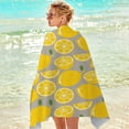 thumbnail image 4 of Fnyoxu 30x60 Inch Microfiber Beach Towel - 350gsm Quick Dry & Sand-Free Design, Oversized Lightweight Travel Towel for Family, Pool, Beach & Camping, Lemon Pattern, 4 of 6