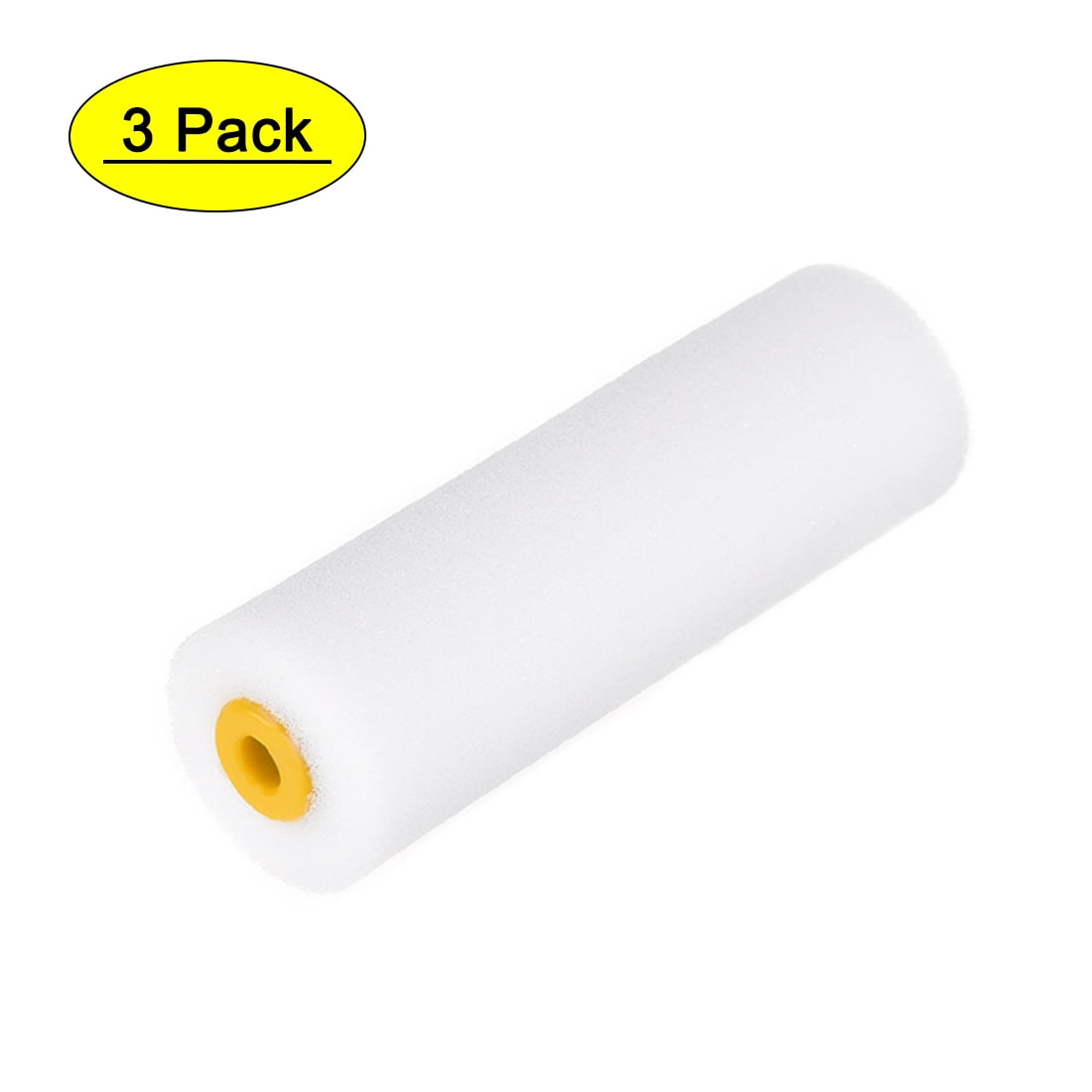 Uxcell 4.5 Inch 113 mm Mini Sponge Brush Paint Roller Cover 3 Pack