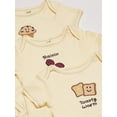 thumbnail image 2 of Touched by Nature Organic Cotton Bodysuits 3pk, Muffin, 18-24 Months, 2 of 4