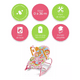 thumbnail image 5 of Rocker Silla Vibradora Mecedora De Bebe Musical Con Juegos Rosa, 5 of 5