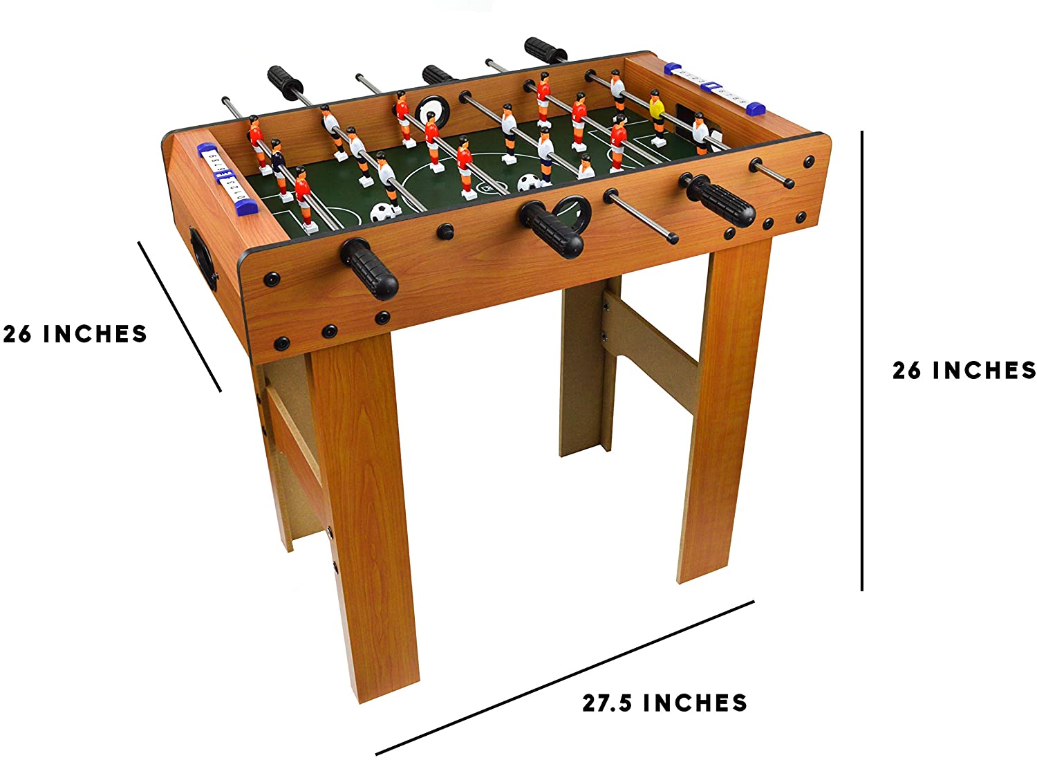 Jimmy's Toys 27'’ Foosball Table for Kids - Full Size Game Room Table for Children - image 2 of 5