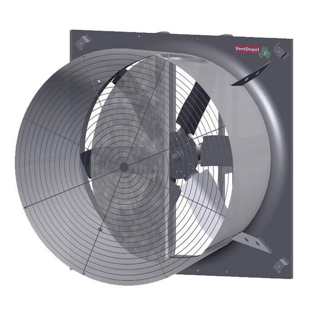 Ventilador Axial para Invernadero FanAxial Aspas 59 Ø 59154m³/hr 34817CFM 3F 208-230/460 V 3Hp 550RMP 86-78/39A.