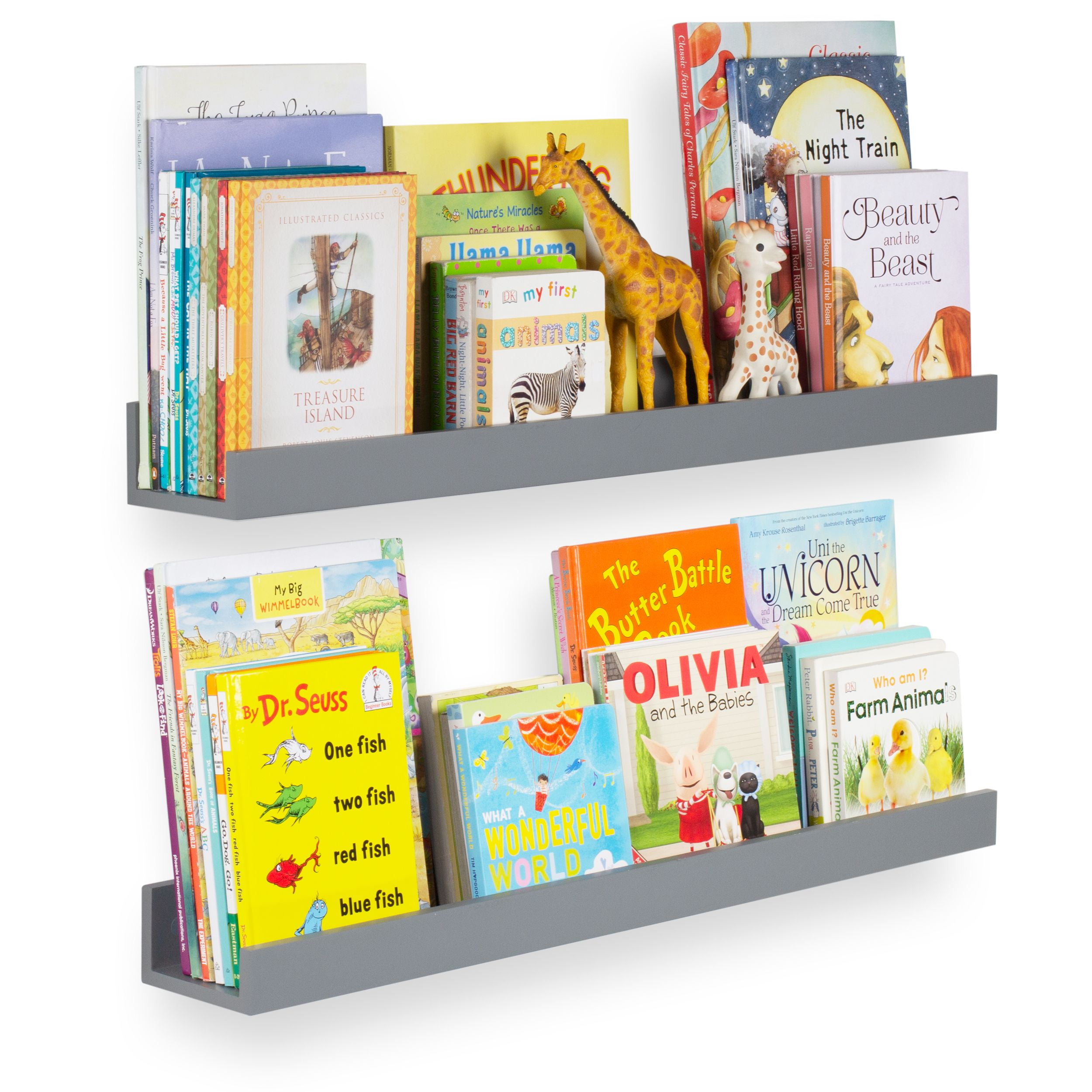 Wallniture Denver Picture Ledge Shelf Kids Bookcases Nursery Floating