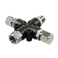 thumbnail image 4 of Adaptador divisor de manguera de de 3 vías, accesorios de conexión, ligero, duradero, resistente, profesional, con conectores para aerógrafo., 4 of 8
