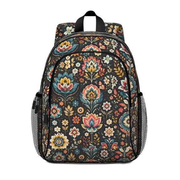 Cute Floral Casual Backpack Oxford Cloth Adjustable Strap Outdoor Travel