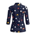 thumbnail image 3 of Uorisanigo Cute Golf Ball Womens Moisture Wicking Casual Tennis Activewear Fashionable Versatile Long Sleeve Golf Polo Shirts Comfortable Stylish Zip Up Collar Athletic Tops Size M, 3 of 7