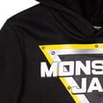thumbnail image 2 of Sudadera con capucha con el logotipo de Monster Jam Trucks para niños pequeños, forro polar negro 7-8, 2 of 8