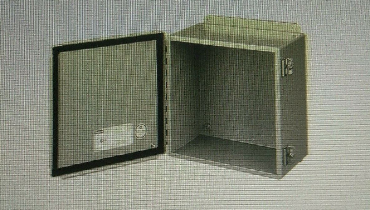Hoffman A808CH Enclosure 4 Inch Depth 14 Gauge Steel ANSI 61 Gray Gasketed/hinged Cover for sale online 